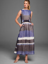 Load image into Gallery viewer, NIC+ZOE GOLD LABEL GALLERY STRIPE LUNA DRESS - BLUE MULTI
