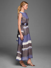 Load image into Gallery viewer, NIC+ZOE GOLD LABEL GALLERY STRIPE LUNA DRESS - BLUE MULTI
