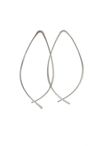 KENDA KIST WIRE HOOPS - STERLING SILVER