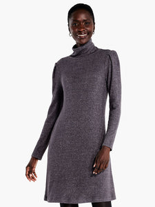 NIC+ZOE COZY RIB DRESS - ECLIPSE