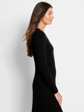 Load image into Gallery viewer, NIC+ZOE RIBBED SWEATER TEE - BLACK ONYX
