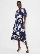 Load image into Gallery viewer, NIC+ZOE WATERCOLOR VINES JENI DRESS - INDIGO MULTI
