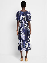 Load image into Gallery viewer, NIC+ZOE WATERCOLOR VINES JENI DRESS - INDIGO MULTI
