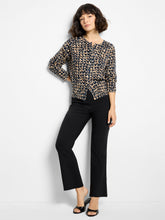 Load image into Gallery viewer, NIC+ZOE STITCH PRINT SNAP IT UP CARDIGAN - NEUTRAL MULTI

