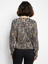 Load image into Gallery viewer, NIC+ZOE STITCH PRINT SNAP IT UP CARDIGAN - NEUTRAL MULTI
