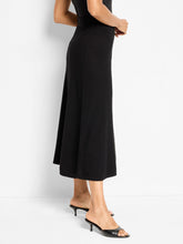 Load image into Gallery viewer, NIC+ZOE PIXEL KNIT SKIRT - BLACK ONYX

