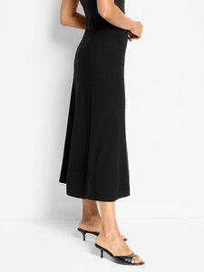 NIC+ZOE PIXEL KNIT SKIRT - BLACK ONYX