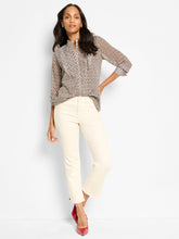 Load image into Gallery viewer, NIC+ZOE ABSTRACT DOT FALLING CHIFFON TOP - NEUTRAL MULTI
