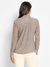 Load image into Gallery viewer, NIC+ZOE ABSTRACT DOT FALLING CHIFFON TOP - NEUTRAL MULTI
