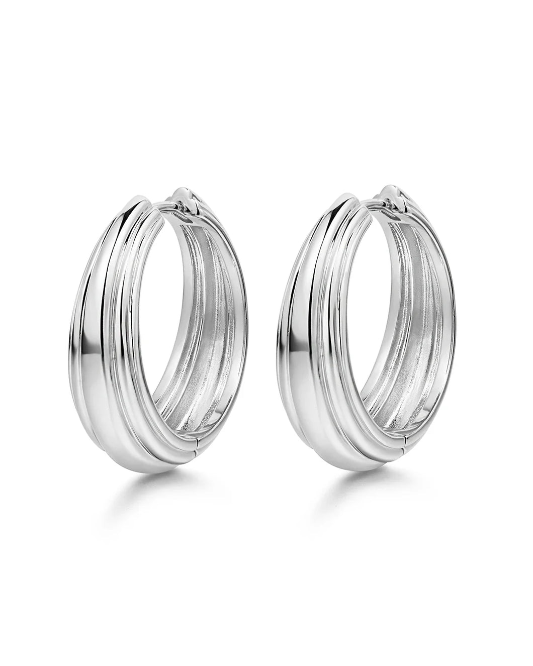 LUV AJ CLEO HOOPS - SILVER