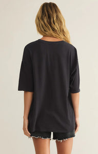 Z SUPPLY RANCH LIFE SOCAL OVERSIZED TEE - BLACK SAND