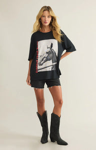 Z SUPPLY RANCH LIFE SOCAL OVERSIZED TEE - BLACK SAND