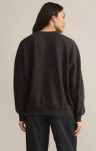 Load image into Gallery viewer, Z SUPPLY BRONC EMBROIDERED SUNDAY SWEATSHIRT - BLACK SAND
