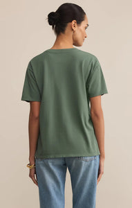 Z SUPPLY SPICY MARG BOYFRIEND TEE - HUNTER GREEN