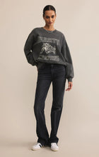 Load image into Gallery viewer, Z SUPPLY VARSITY SUNDAY SWEATSHIRT - BLACK SAND
