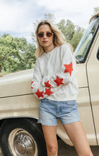 Load image into Gallery viewer, Z SUPPLY STARS FIRST DATE SWEATSHIRT - SEA SALT
