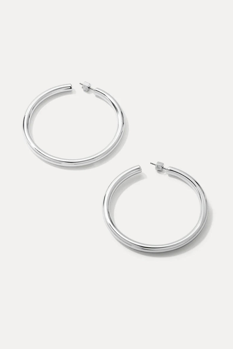 MIRANDA FRYE HARPER HOOPS - SILVER