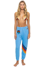 Load image into Gallery viewer, AVIATOR NATION ALL SEASONS CIRCLE CHEVRON SWEATPANTS - SKY
