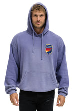 Load image into Gallery viewer, AVIATOR NATION CALIFORNIA SKIER PATCH PULLOVER RELAXED HOODIE - FADED GRAPE
