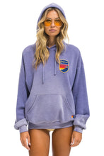 Load image into Gallery viewer, AVIATOR NATION CALIFORNIA SKIER PATCH PULLOVER RELAXED HOODIE - FADED GRAPE
