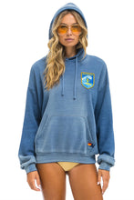 Load image into Gallery viewer, AVIATOR NATION SURFER WAVE PATCH PULLOVER RELAXED HOODIE - FADED WATER
