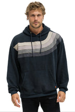 Load image into Gallery viewer, AVIATOR NATION WAVE STRIPE 4 PULLOVER HOODIE RELAXED - CHARCOAL // CHARCOAL
