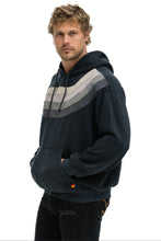 Load image into Gallery viewer, AVIATOR NATION WAVE STRIPE 4 PULLOVER HOODIE RELAXED - CHARCOAL // CHARCOAL
