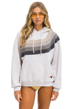 Load image into Gallery viewer, AVIATOR NATION WAVE STRIPE 4 PULLOVER HOODIE RELAXED - DOVE // CHARCOAL
