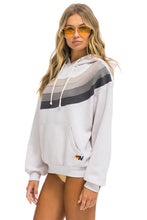 Load image into Gallery viewer, AVIATOR NATION WAVE STRIPE 4 PULLOVER HOODIE RELAXED - DOVE // CHARCOAL
