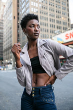 Load image into Gallery viewer, MAURITIUS JULENE RF LEATHER JACKET - LIGHT LAVENDER
