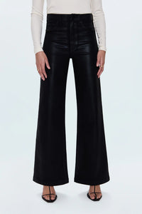 PISTOLA LANA HIGH RISE ULTRA WIDE JEAN - COATED NOIR