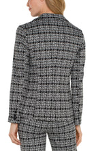 Load image into Gallery viewer, LIVERPOOL FITTED BLAZER - BLACK GREY PLAID
