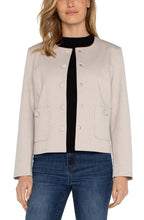 Load image into Gallery viewer, LIVERPOOL BOXY CROPPED JACKET - STONE TAN
