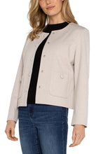 Load image into Gallery viewer, LIVERPOOL BOXY CROPPED JACKET - STONE TAN
