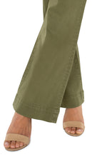 Load image into Gallery viewer, LIVERPOOL HANNAH FLARE WITH WIDE HEM - SPANISH OLIVE
