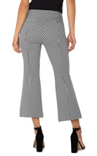 Load image into Gallery viewer, LIVERPOOL STELLA KICK FLARE WITH WELT POCKETS - BLACK WHITE BATIK PRINT
