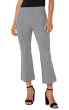 Load image into Gallery viewer, LIVERPOOL STELLA KICK FLARE WITH WELT POCKETS - BLACK WHITE BATIK PRINT

