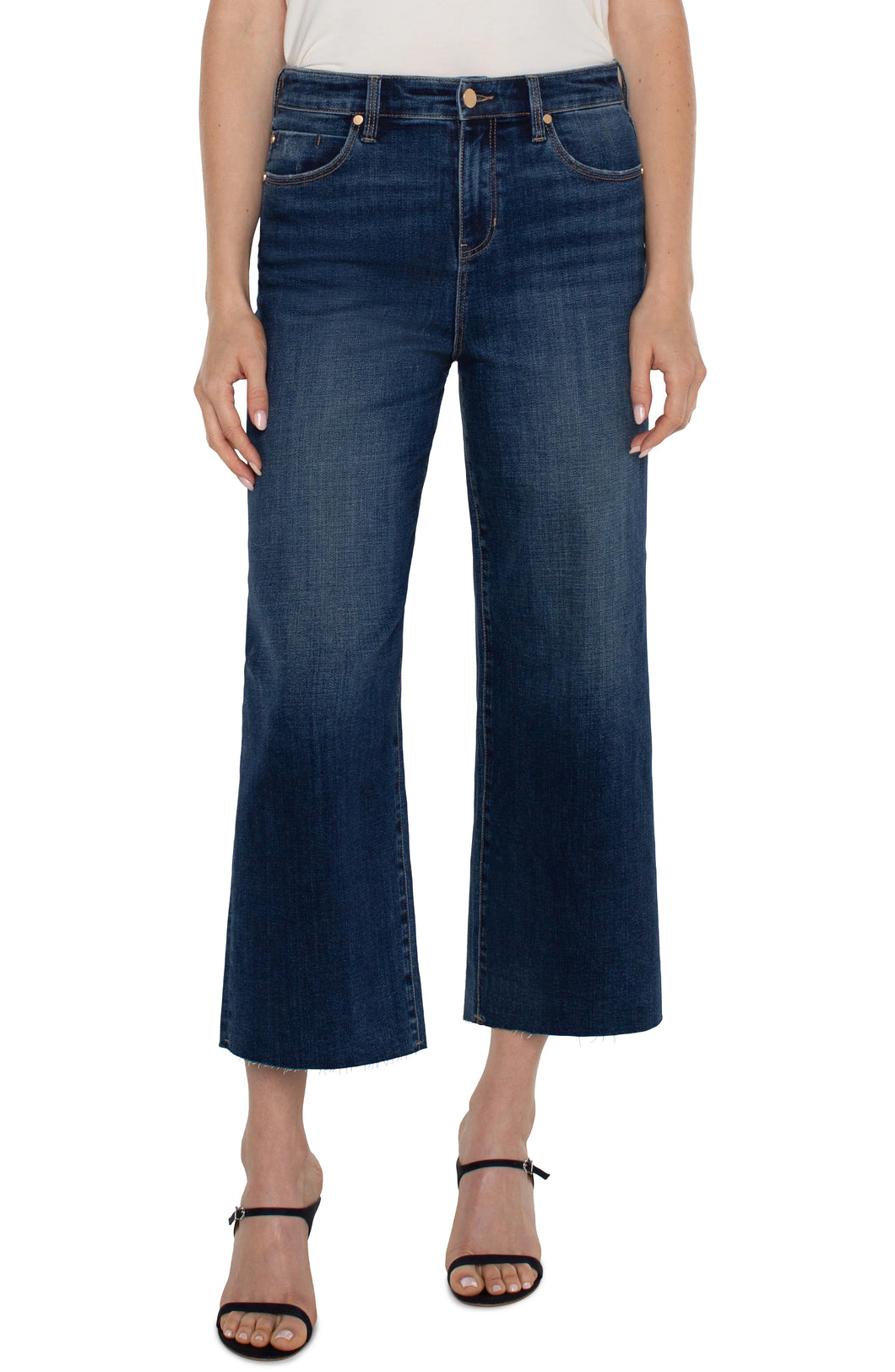 LIVERPOOL ECO STRIDE HI-RISE WITH CUT HEM - BOWERS