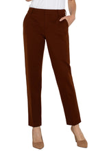 Load image into Gallery viewer, LIVERPOOL KELSEY KNIT TROUSER SUPER STRETCH - RICH MAHOGANY
