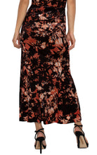 Load image into Gallery viewer, LIVERPOOL FIT AND FLARE KNIT PULL ON SKIRT - FIRE OPAL BURNOUT
