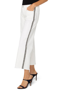 LIVERPOOL STRIDE HI-RISE CROP - BRIGHT WHITE