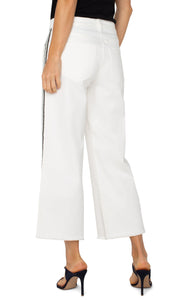 LIVERPOOL STRIDE HI-RISE CROP - BRIGHT WHITE