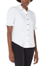 Load image into Gallery viewer, LIVERPOOL SNAP FRONT KNIT SHIRT - WHITE

