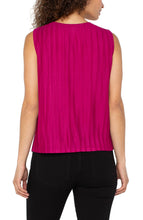 Load image into Gallery viewer, LIVERPOOL SLEEVELESS CREW NECK KNIT TOP - DARK CURRANT
