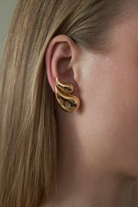 LILI CLASPE SADE EARRINGS - GOLD