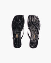Load image into Gallery viewer, TKEES SQUARE TOE LILY CROC - SABLE
