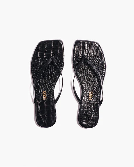 TKEES SQUARE TOE LILY CROC - SABLE