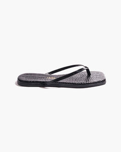 TKEES SQUARE TOE LILY CROC - SABLE