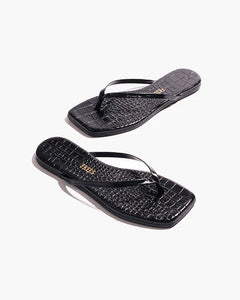 TKEES SQUARE TOE LILY CROC - SABLE