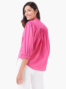 NIC+ZOE COTTON GIRLFRIEND SHIRT - WILD PINK